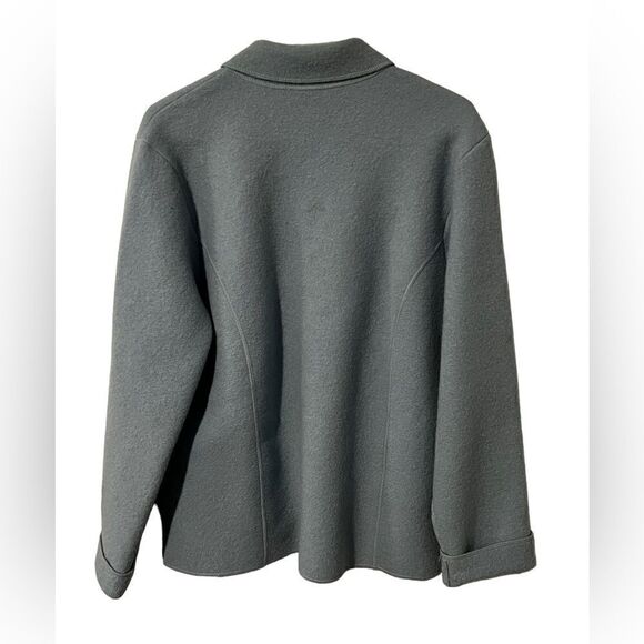 Eileen Fisher Boiled Wool Button Front Jacket Size large - Picture 6 of 6